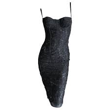 Dolce Gabbana D G Vintage Black Lace Corset Dress Black Lace Corset Lace Corset Dress Corset Dress