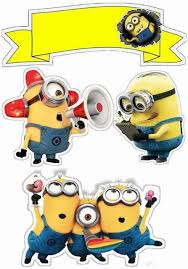 Minions Free Printable Cake Toppers Happy Birthday Minions Minion Stickers Minion Birthday Party