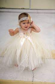 Champgne Beaded Lace Newborn Baby Flower Girls Dresses 2015 Spaghetti Ball Gown Infant Little Girls Pageant Dresses Formal For Wedding Toddler Dresses Cheap Flo Flower Girl Dresses Tulle Cute Flower Girl