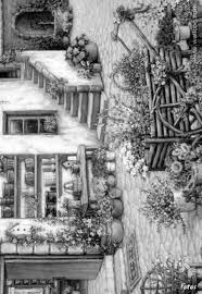 Coloring For Adults Kleuren Voor Volwassenen Grayscale Coloring Grayscale Colorful Landscape