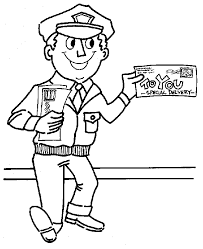 Mailman Coloring Pages Google Search Preschool Coloring Pages Truck Coloring Pages Coloring Books