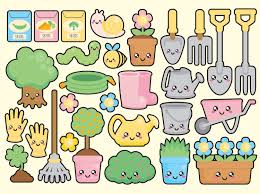 Premium Vector Clipart Kawaii Gardening Clipart Kawaii Etsy Dibujos Kawaii Pegatinas Kawaii Objetos Kawaii