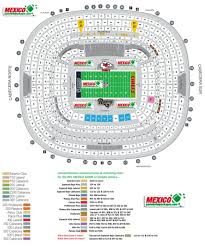 estadio azteca detailed stadium seating chart nfl mexico