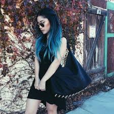 Black hair is the darkest and most common of all human hair colors globally, due to larger populations with this dominant trait. Picture Of Ombre Blue Hair From Navy To Icy Blue