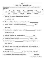 Maybe you would like to learn more about one of these? Prepositions Worksheets Have Fun Teaching Preposition Worksheets Parts Of Speech Worksheets Prepositions