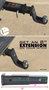Curt Hitch Extender For 2 Hitch Receivers 8 Long Curt Hitch Adapters C45791 Trailer Hitch Receiver Hitch Receivers Trailer Hitch