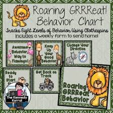 behavior clip chart jungle safari