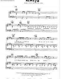 Will love you, baby, always and i'll be there forever and a day, always i'll be there 'til the stars don't shine 'til the. Always Free Sheet Music By Bon Jovi Pianoshelf