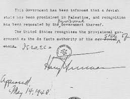 Harry Truman 33rd President Of The Us Signs A Recognition Of Israel May 14 1948 Harrytruman Harry Truman Bible Photos Israel Independence Day Harry Truman