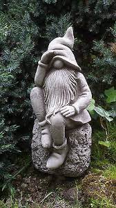 Check out our garden decor selection for the very best in unique or custom, handmade pieces from our garden decoration shops. Thinker Pixie Gnome Hand Cast Stone Garden Ornament Statue Sculpture Onefold Uk 8438676157261 Ebay
