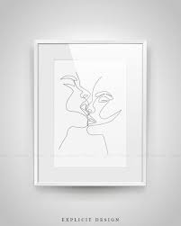Black And White Kissing Drawing Couple Kiss Printable One Line Drawing Print Black And White Intimacy Artwork Poster Original Minimalist Kissing Art Minimal Fine Decor Drawing Prints Drawings Line Drawing