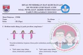 Soal penjaskes kelas 3 sd dan jawaban 2019. Terkini Soal Penjas Kelas 3 Sd Semester 2 Dan Kunci Jawaban