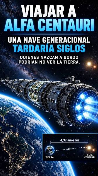 Viajar a Alfa Centauri, Alfa Centauri esta a 4,37 anos luz. Con tecnologia actual, un viaje asi podria durar mas que una vida humana: por eso se habla de naves generacionales., #Universo #AlfaCentauri ...