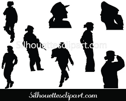 Women Soldier Silhouette Vector Soldier Silhouette Silhouette Vector Female Soldier