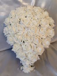 Buy handmade artificial wedding bouquets and get the best deals at the lowest prices on ebay! Artificial Wedding Flower White Bride Crystal Wedding Teardrop Bouquet