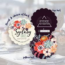 Sydney Business Cards Event Planning Business Cards Event Planner Business Card Floral Business Cards