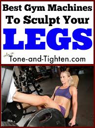 leg machine workout in the gym tone