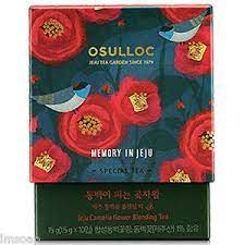 Osulloc Memory In Jeju Camellia Flower Blending Tea Tea Box Design Tea Packaging Packaging Design