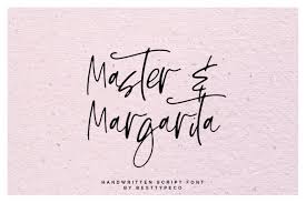 Master Margarita In 2020 Handwritten Script Font Branding Materials Script Fonts