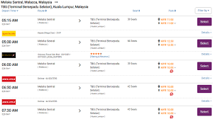 Tiket Bas Melaka Sentral Ke Tbs Harga Jadual Bas Semakan My