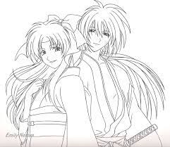 Songoku , vegeta ,,krilin , picolo tenchinan , yamcha , trunks and c16. Rurouni Kenshin Coloring Pages
