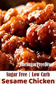 If you want the perfect sesame chicken recipe this is it! Sugar Free Sesame Chicken The Sugar Free Diva