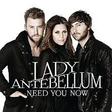 They begin with their massive pop crossover number 1. Need You Now Lady Antebellum Song Wikipedia