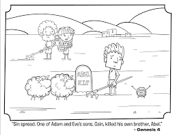 Adam and eve sin coloring page. Free Printable Sunday School Coloring Pages