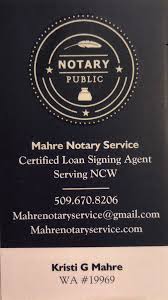 100 letterheads, envelopes, and business cards printed in black ink on white paper. Mahre Notary Service Of Ncw