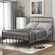Williston forge full size metal platform bed w/ headboard & footboard, iron bed frame for bedroom, no box spring needed, whitemetal in black wayfair wayfair $ 284.99 Williston Forge Sandspur Full Double Platform Bed Wayfair