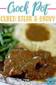 Crock Pot Cubed Steak Video The Country Cook