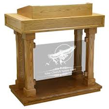 Colonial Glass Panel Pulpit