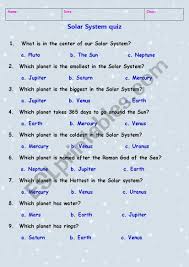 A Solar System Quiz After Introducing The Planets And Facts About Them In 2020 Solar System Lessons Solar System Worksheets Social Studies Worksheets