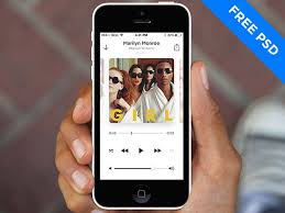 Minimal Music Player For Ios7 Freebiesbug Music Player App Music Players Players