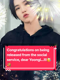 Herzlichen Glückwunsch Yoongi zur Entlassung! 🥳💜