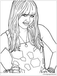 Descendants is a disney channel original movie that premiered on july 31, 2015. Disney Channel Hannah Montana Movie Coloring Pages Descendants Coloring Pages Free Printable Coloring Pages Online