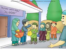 1000 gambar karikatur keren lucu simple kekinian lengkap. Gambar 20 Berbagi Dengan Anak Yatim Gambar Yatim Piatu Anak