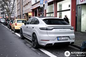 Part of the lightweight sports. Porsche Cayenne Coupe Turbo S E Hybrid 8 March 2020 Autogespot