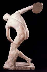 Saturday sale (aug 2018( nearly lifesize replica of the famous ancient greece sculpture, the discobolus. Statue British Museum