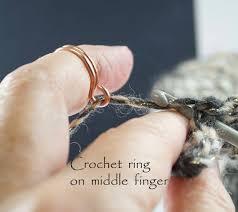 Knit and crochet with yarn guides for your fingers. The Original 1 Loop And 2 Loop Crochet Rings Yarn Stranding Etsy