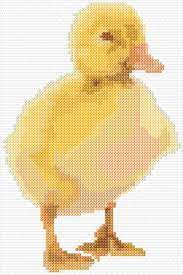 Use 2 strands of thread for cross stitch. Ann Logan 10 Free Patterns Online Duckling 5117