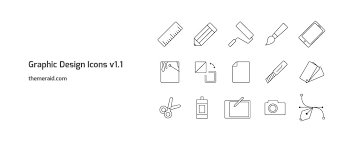 15 Graphic Design Icons Art Thin Line Style Icons In Vector Illustrator Format By Theme Raid Icon Design Graphic Design Graphic