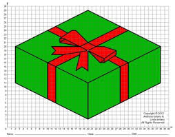 Present Holiday Coordinate Drawing Coordinate Graphing Mystery Picture Coordinate Graphing Graphing Project Coordinate Graphing Mystery Picture