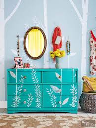Birch Tree Mural Diy Dresser Makeover Diy Dresser Birch Tree Mural