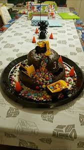 Geburtstag meines sohnes gemacht habe! Construction Cake Bagger Kuchen 3 3 Kinder Kuchen Geburtstag Bau Kuchen Bagger Kuchen