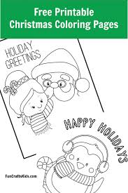 The sun, the sea, children who play. Free Printable Christmas Coloring Pages Fun Crafts Kids