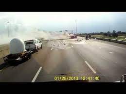 But be surprise what will happen on 1:06! Semi Truck Dash Cam Captures Accident Youtube