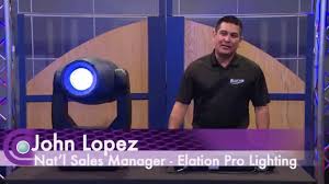 Elation design spot 300 pro. Elation Satura Spot Led Pro Moving Head Fixture Overview Full Compass Youtube