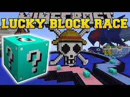 Lucky blocks generate naturally in your world, and can be found accross all dimensions. Minecraft One Piece Crazy Blue Lucky Block Race Lucky Block Mod Modded Mini Game Mini Games Popularmmos Minecraft Popularmmos