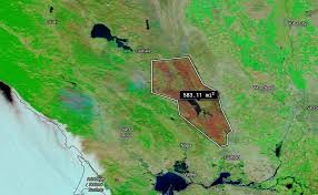 Dms 39° 18' 25.2 n, 117° 7' 58.8 w; Nasa S Terra Reveals Burn Scars From California S Two Largest Fires Nasa